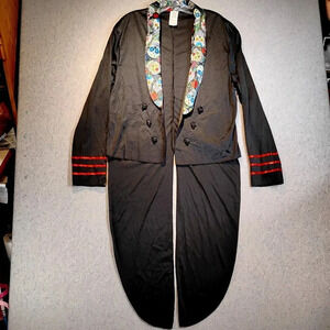 Day of the Dead Tuxedo Costume with Tails ~ One Size  Fits All